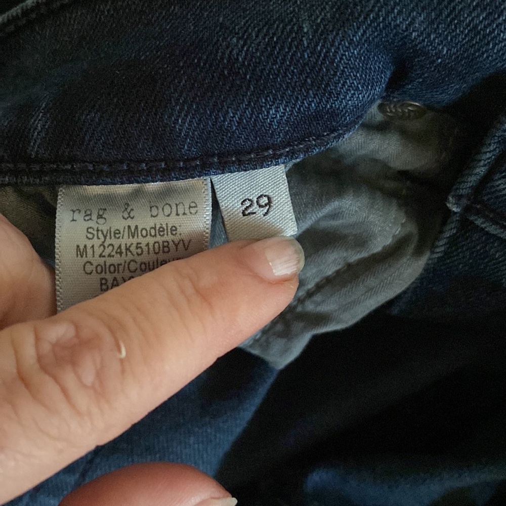 Rag & Bone fit 1 extra slim dark blue fabulous extra slim jeans from Saks - Picture 4 of 16
